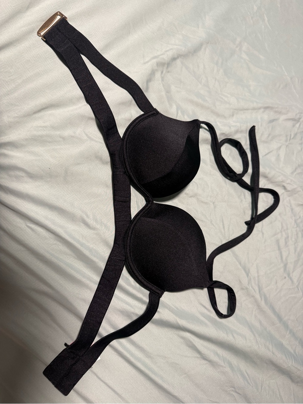 Victoria secret Black Padded Underwire bathing suit bra 32C